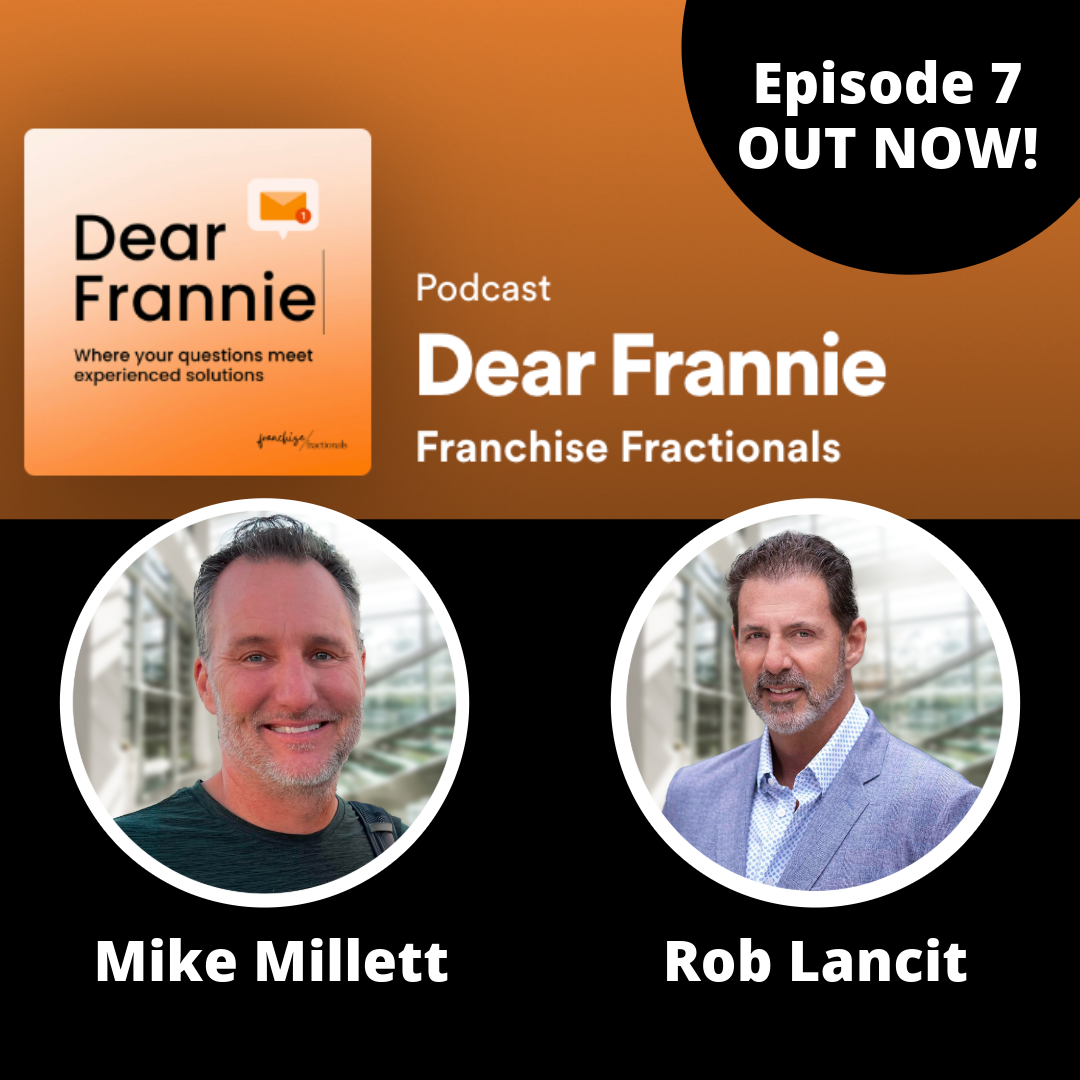 Mike Millett and Rob Lancit on Dear Frannie with an orange and black background