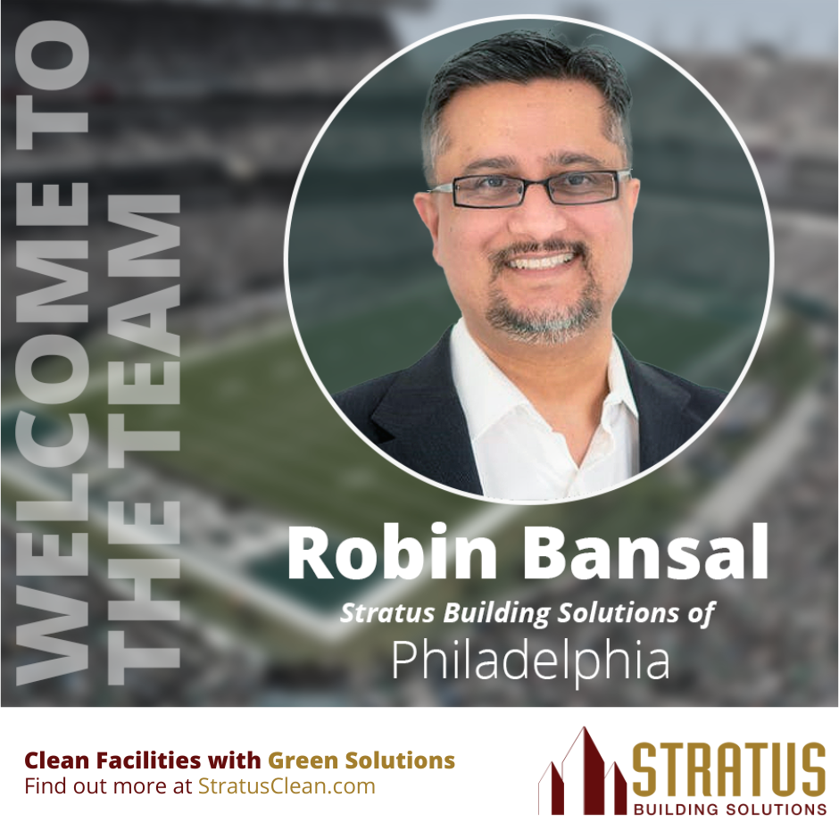 Stratus Building Solutions Text Welcoming Robin Bansal to the Stratus Team