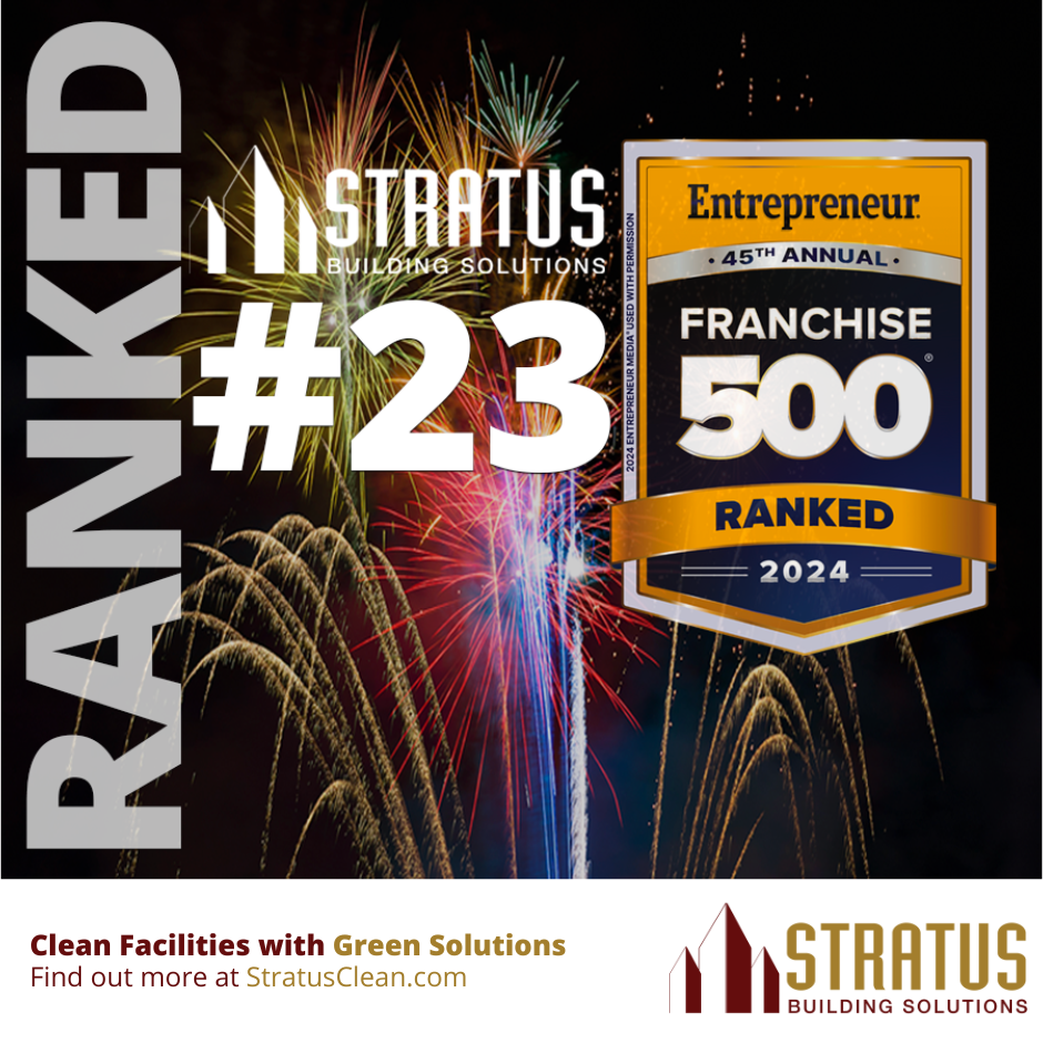 Straus Logo with the Entrepreneur Franchise500 Logo and Text with Ranked #23