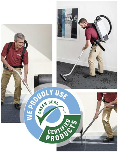 Stratus Building Solutions franchisees providing professional carpet cleaning services. 
