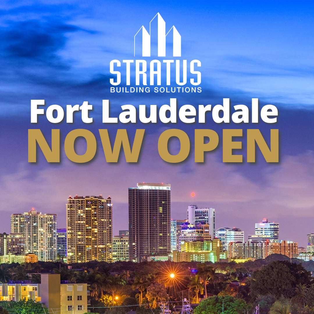 Fort Lauderdale at night with tall buildings