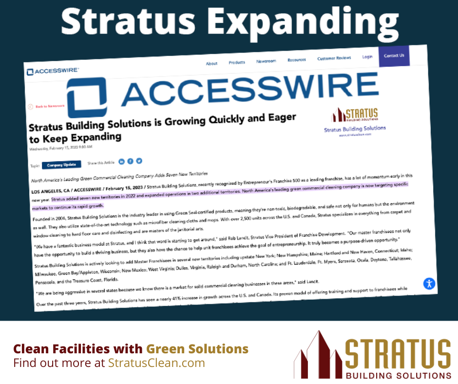 Stratus Building Solutions Expanding Into New Territories