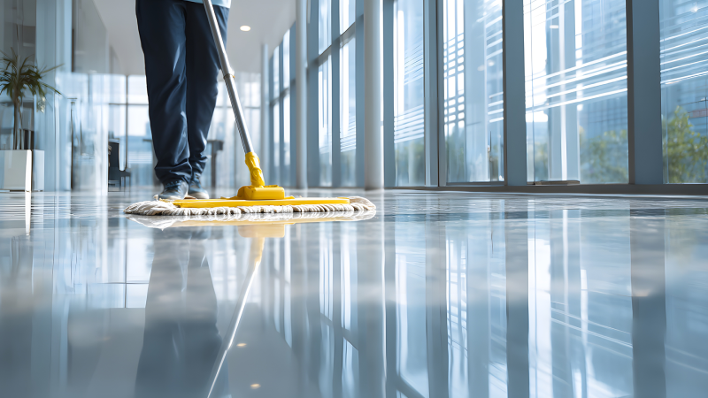 Eco-friendly janitorial services for commercial buildings in Louisville