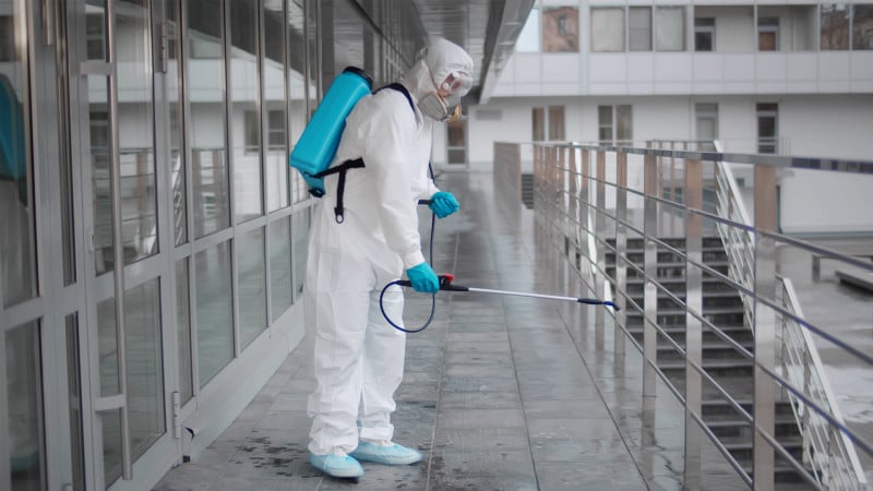 Certified disinfection and sanitization cleaning services in Omaha for safe commercial environments.