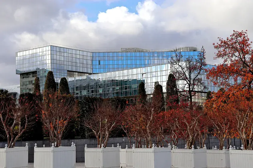 Office Building in Autumn